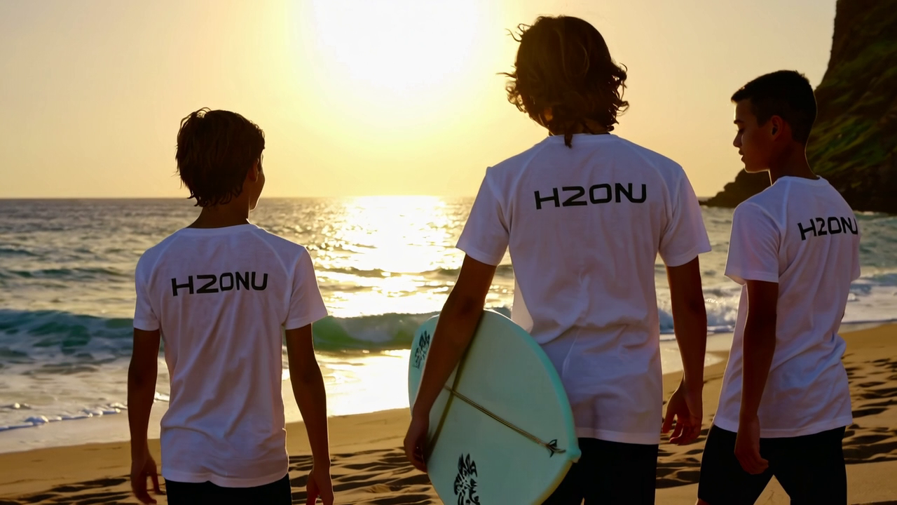 H2ONU SPORT Men’s Rash Guard ~ White Seam