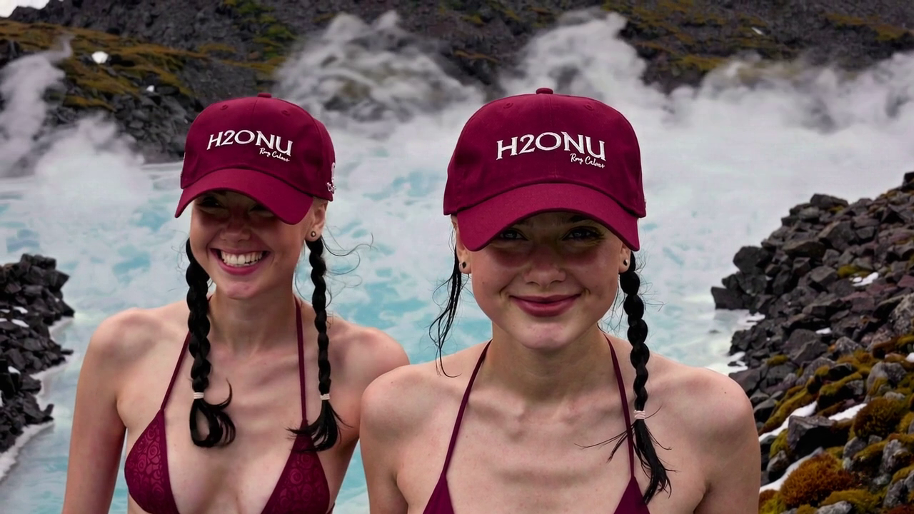 H2ONU CLASSIC ~ Island Yacht Hat ~ Cranberry ~ White Embroidery