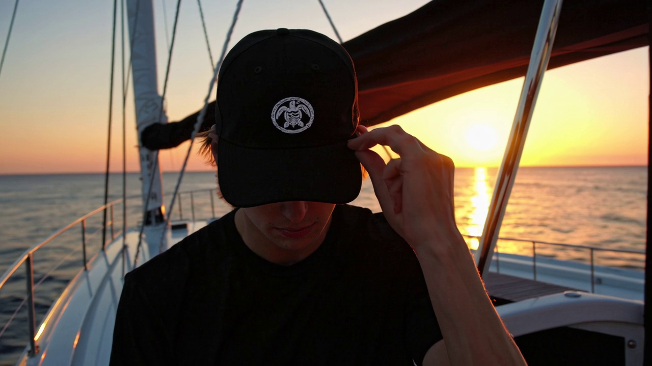 H2ONU GLYPH ~ Yin Collection Hat – Timeless Elegance, Oceanic Power