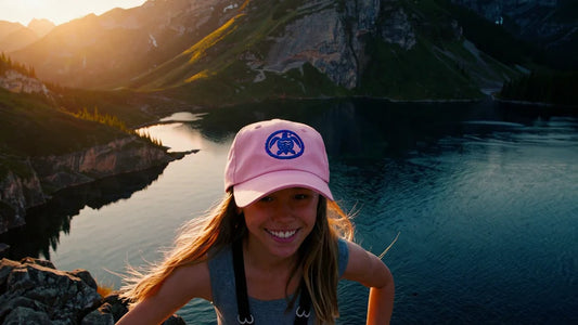 H2ONU GLYPH ~ Island Legacy Hat ~ Pink ~ Royal Blue Embroidery 🌊🐢